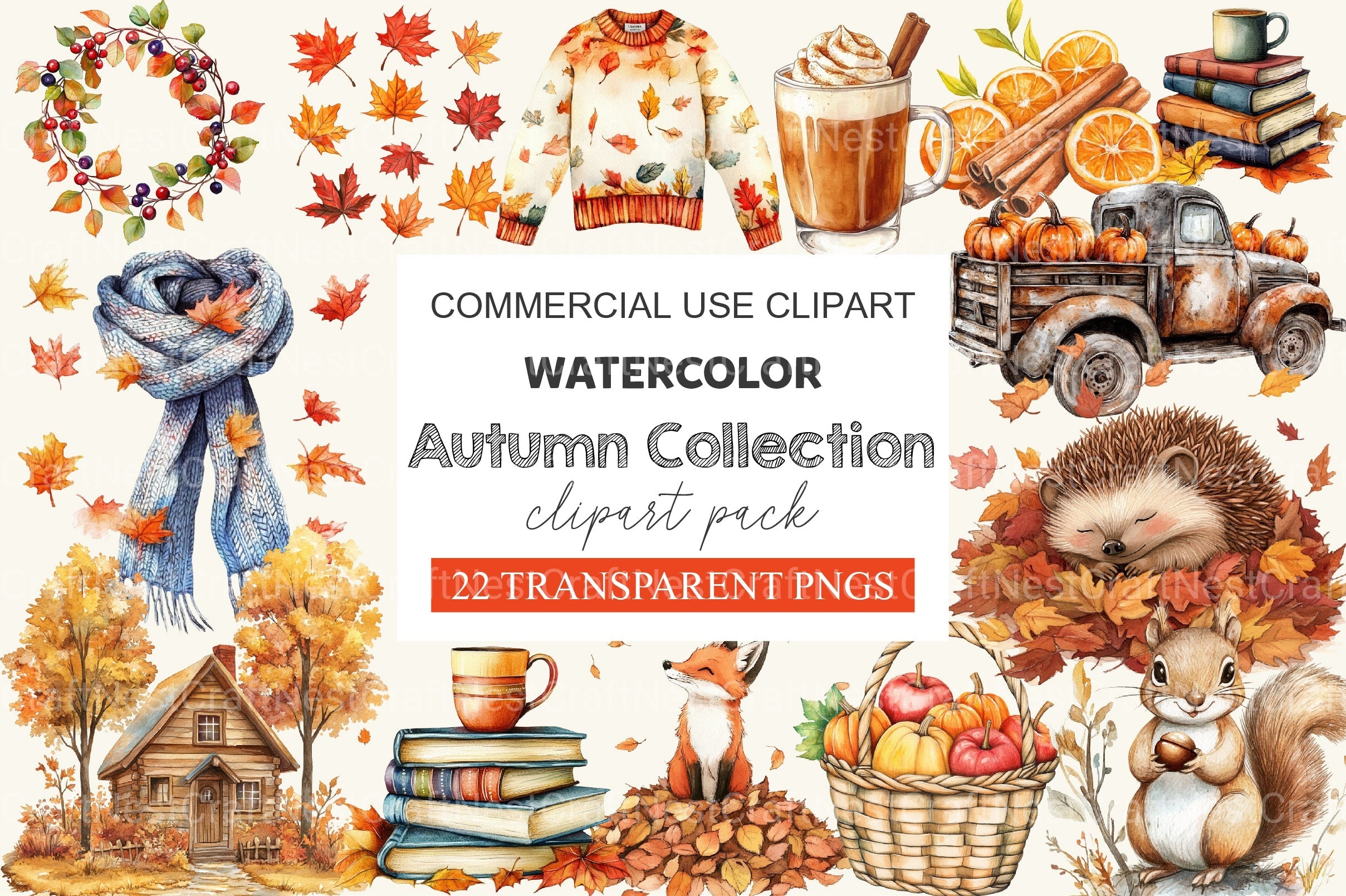 Autumn Collection Clipart Bundle 1