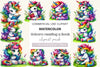 Unicorn Reading A Book Clipart Bundle