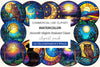 Moonlit Nights Stained Glass Clipart Bundle