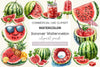 Summer Watermelon Clipart Bundle 4