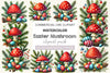 Easter Mushroom Clipart Bundle