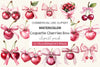Coquette Cherries Bow Clipart Bundle 2
