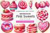 Pink Sweets Clipart Bundle