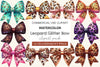 Leopard Glitter Bow Clipart Bundle 2