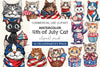 4th Of July Cat Clipart Bundle 2