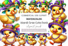 Mardi Gras Cute Duck Clipart Bundle