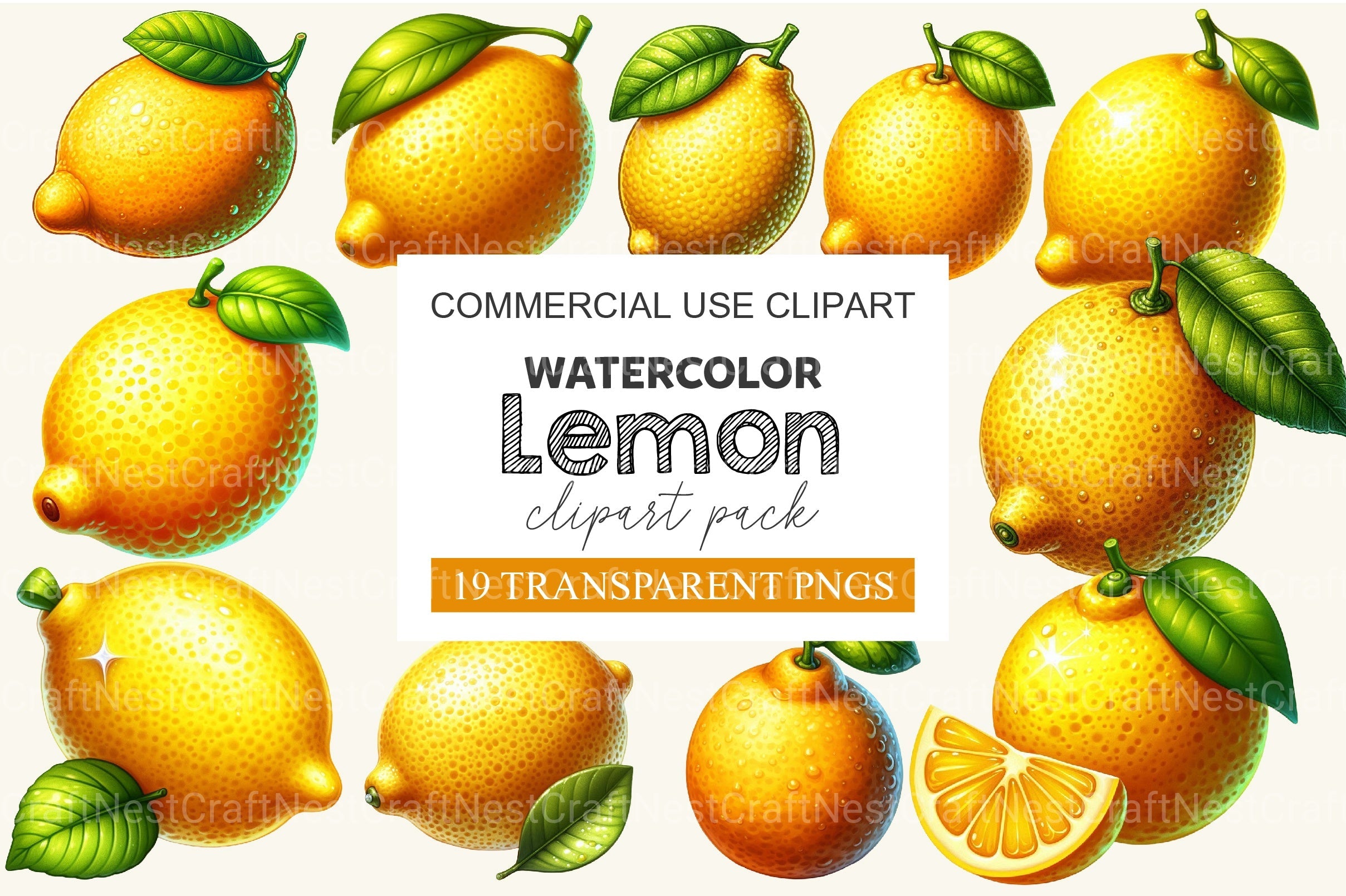 Lemon Clipart Bundle 1