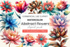 Abstract Flowers Clipart Bundle