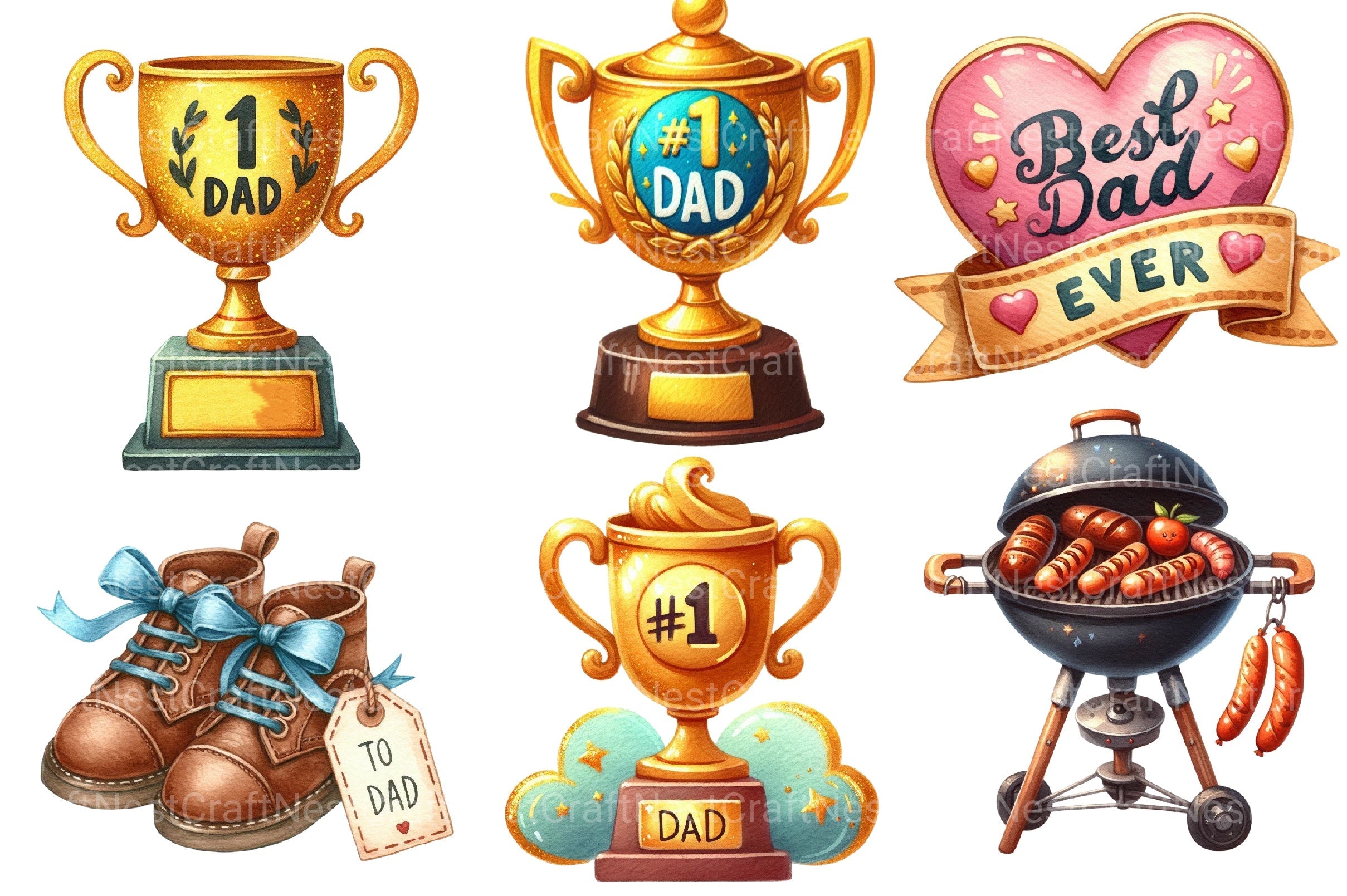 Father's Day Clipart Bundle 2