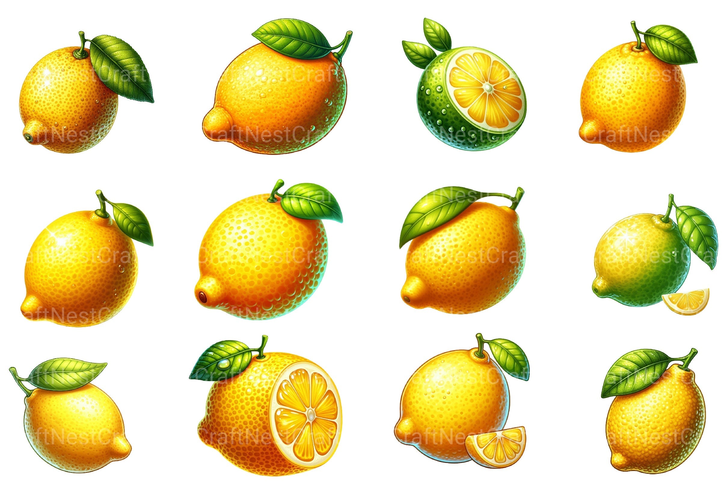 Lemon Clipart Bundle 1