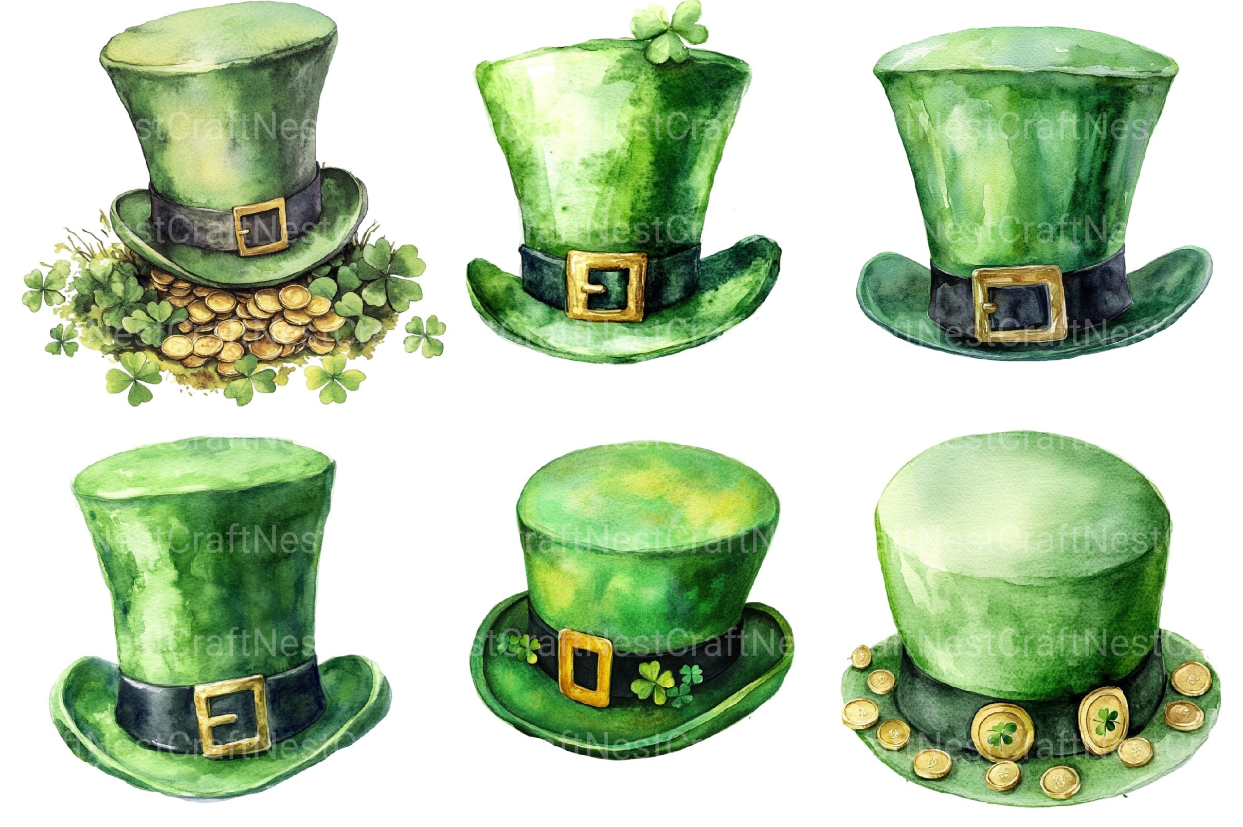 St Patrick's Day Hat Clipart Bundle 2