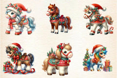 Christmas Horse Clipart Bundle 2 - CraftNest - Digital Crafting and Art