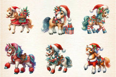 Christmas Horse Clipart Bundle 2 - CraftNest - Digital Crafting and Art