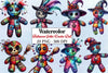 Halloween Gothic Voodoo Doll Clipart Bundle