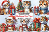 Christmas Tiger Clipart Bundle