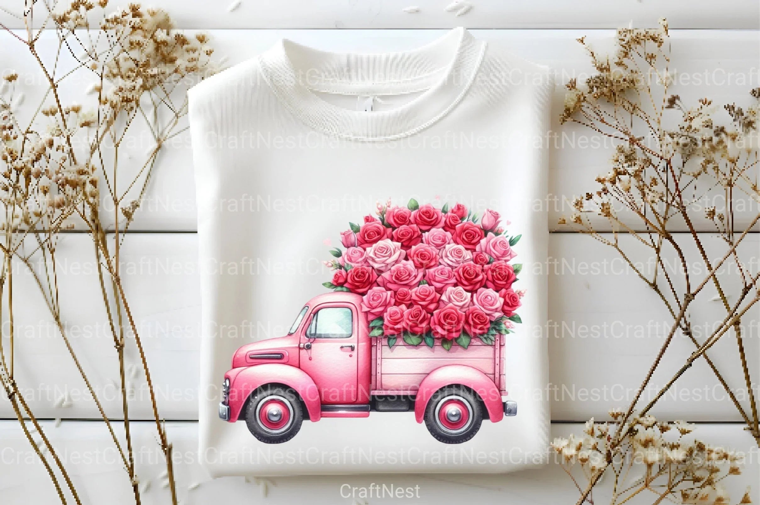 Valentine Truck Clipart Bundle 7 - CraftNest - Digital Crafting and Art