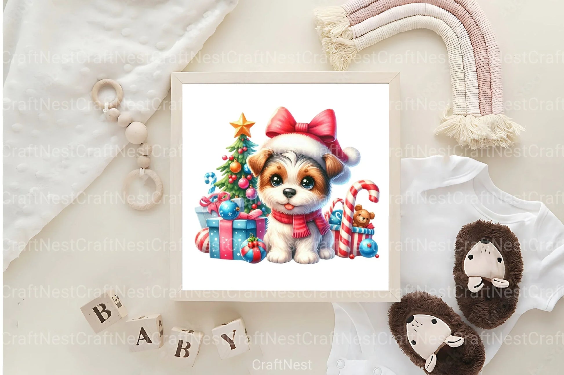 Christmas Cute Dog Clipart Bundle 4 - CraftNest - Digital Crafting and Art