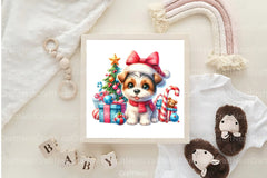 Christmas Cute Dog Clipart Bundle 4 - CraftNest - Digital Crafting and Art