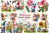 Spring Gnome Clipart Bundle