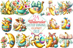 Easter Banana Clipart Bundle - CraftNest - Digital Crafting and Art