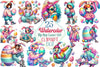 Hip Hop Easter Girl Clipart Bundle