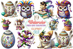 Mardi Gras Clipart Bundle - CraftNest - Digital Crafting and Art