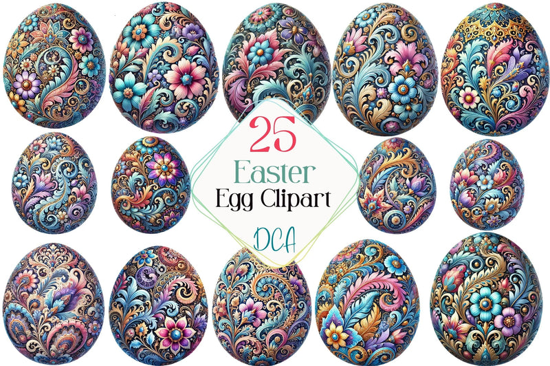 Easter Egg Clipart Bundle - CraftNest - Digital Crafting and Art