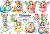 Easter Fairy Clipart Bundle