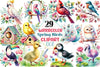 Spring Birds Clipart Bundle