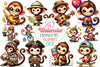 Monkey Clipart Bundle