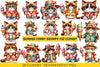 Summer Funny Grumpy Cat Clipart Bundle