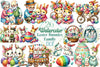 Easter Bunnies Family Clipart Bundle