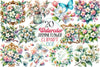 Spring Jasmine Flower Clipart Bundle