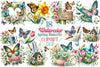 Spring Butterfly Clipart Bundle