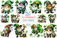 St. Patrick's Day Gnome Clipart Bundle - CraftNest - Digital Crafting and Art
