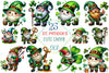 St. Patrick's Day Gnome Clipart Bundle