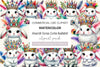 Mardi Gras Cute Rabbit Clipart Bundle