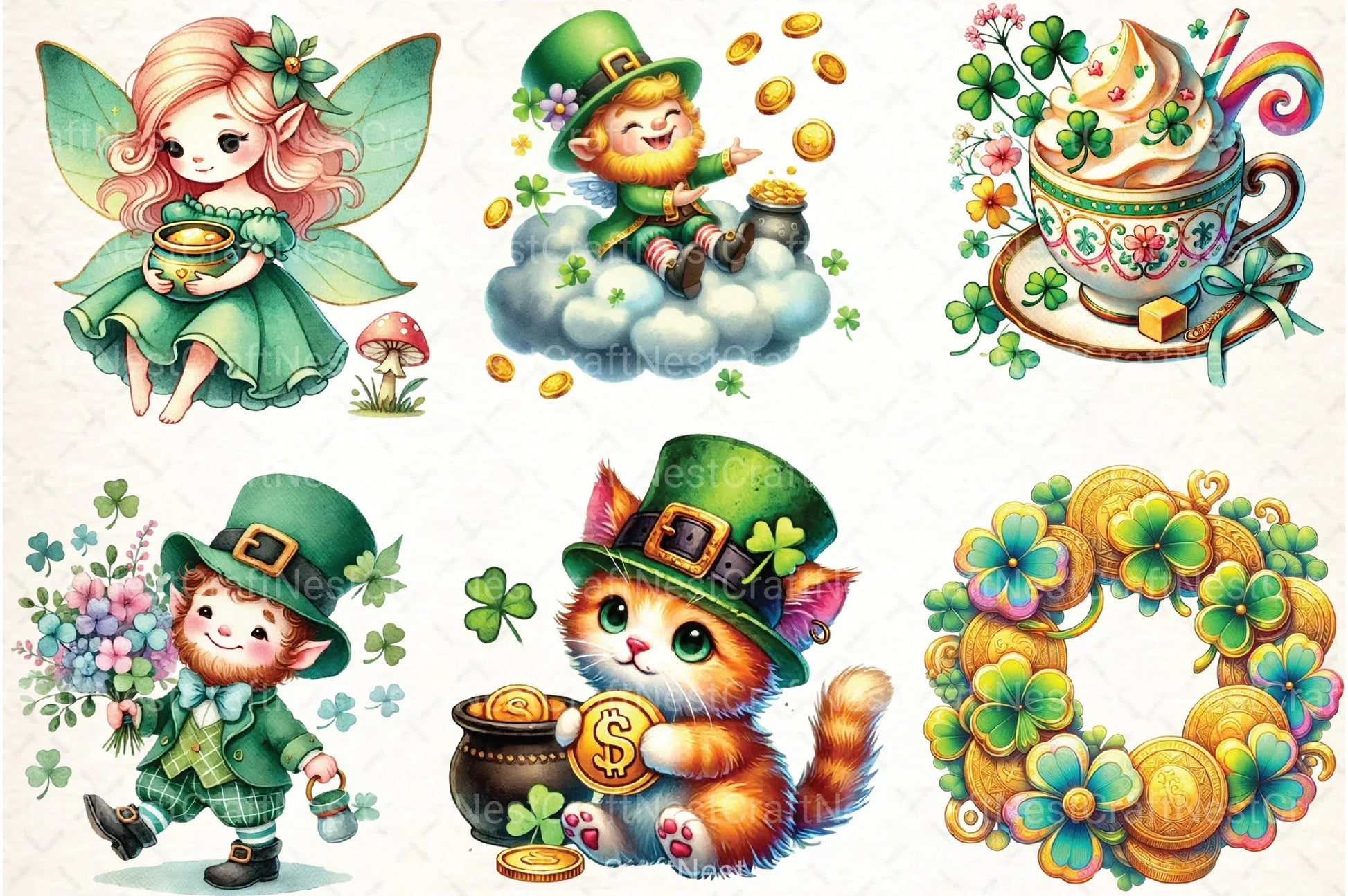 St. Patrick's Day Clipart Bundle 67 - CraftNest - Digital Crafting and Art