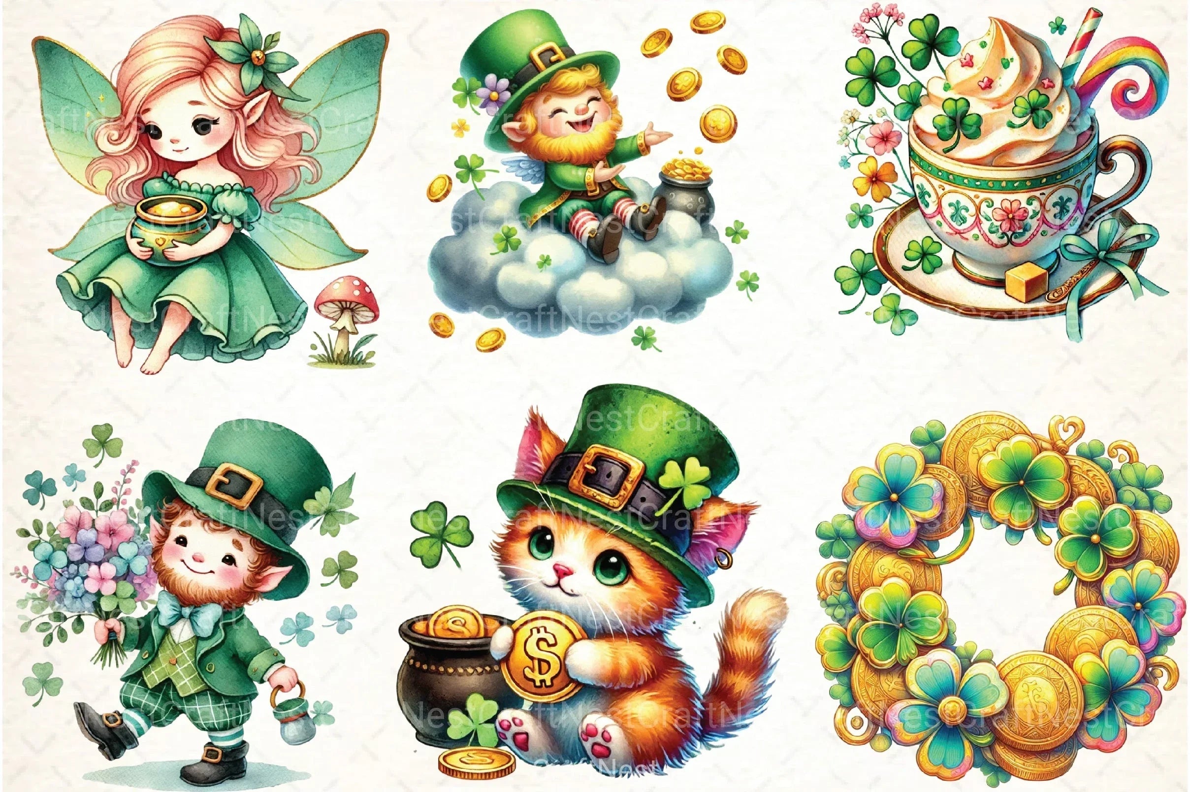 St. Patrick's Day Clipart Bundle 67 - CraftNest - Digital Crafting and Art