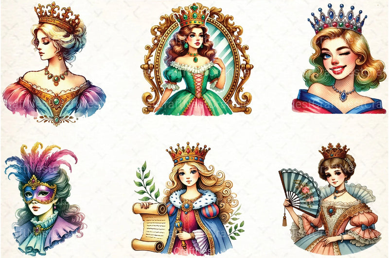 Queen Clipart Bundle Collection - CraftNest - Digital Crafting and Art