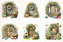 Easter Doors Clipart Bundle 44 - CraftNest - Digital Crafting and Art
