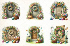 Easter Doors Clipart Bundle - CraftNest - Digital Crafting and Art