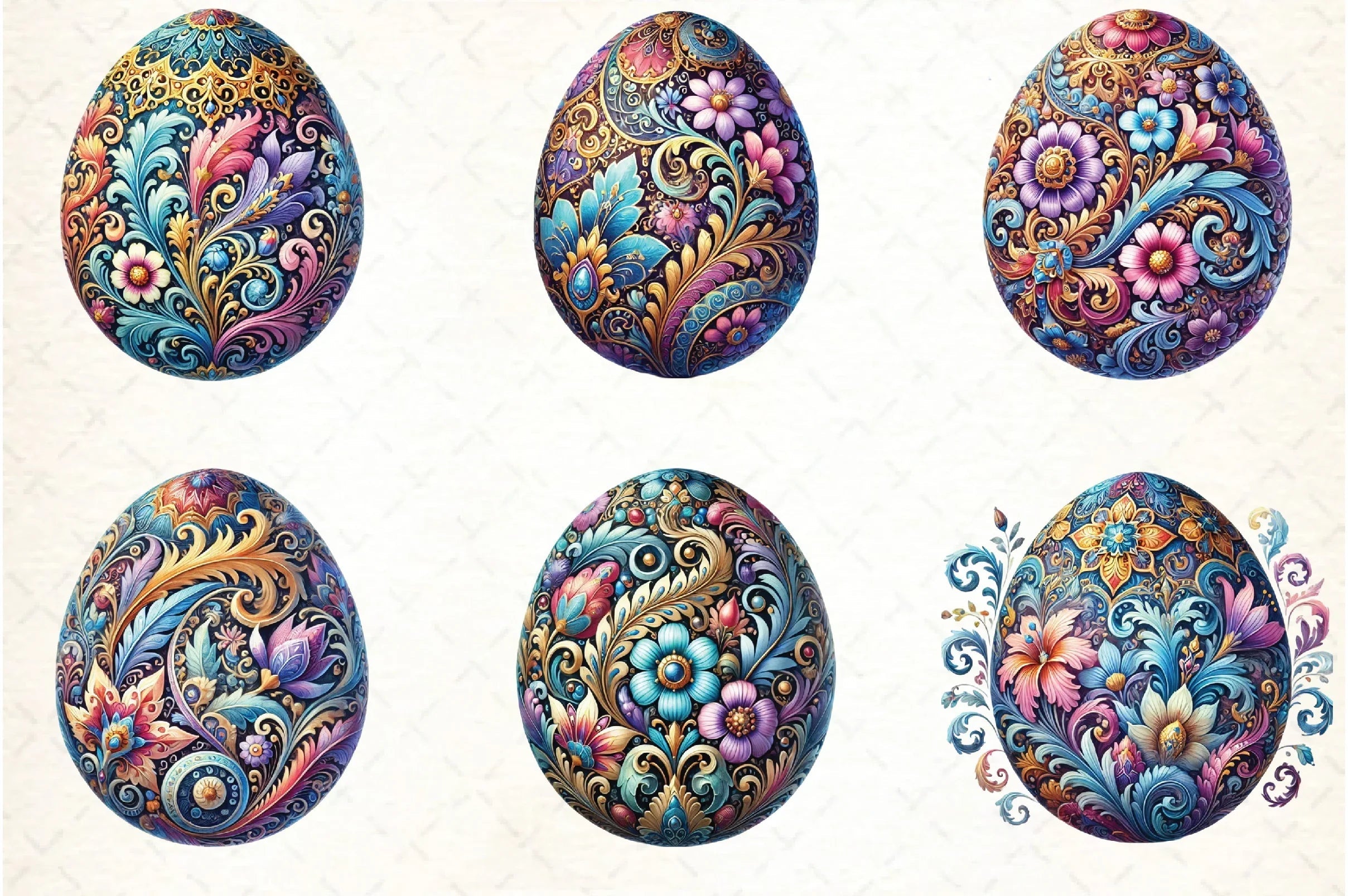 Easter Egg Clipart Bundle - CraftNest - Digital Crafting and Art
