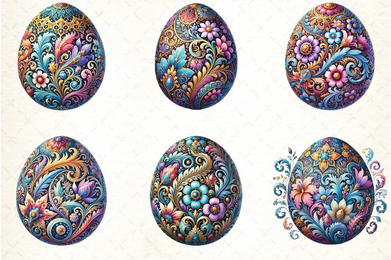 Easter Egg Clipart Bundle - CraftNest - Digital Crafting and Art