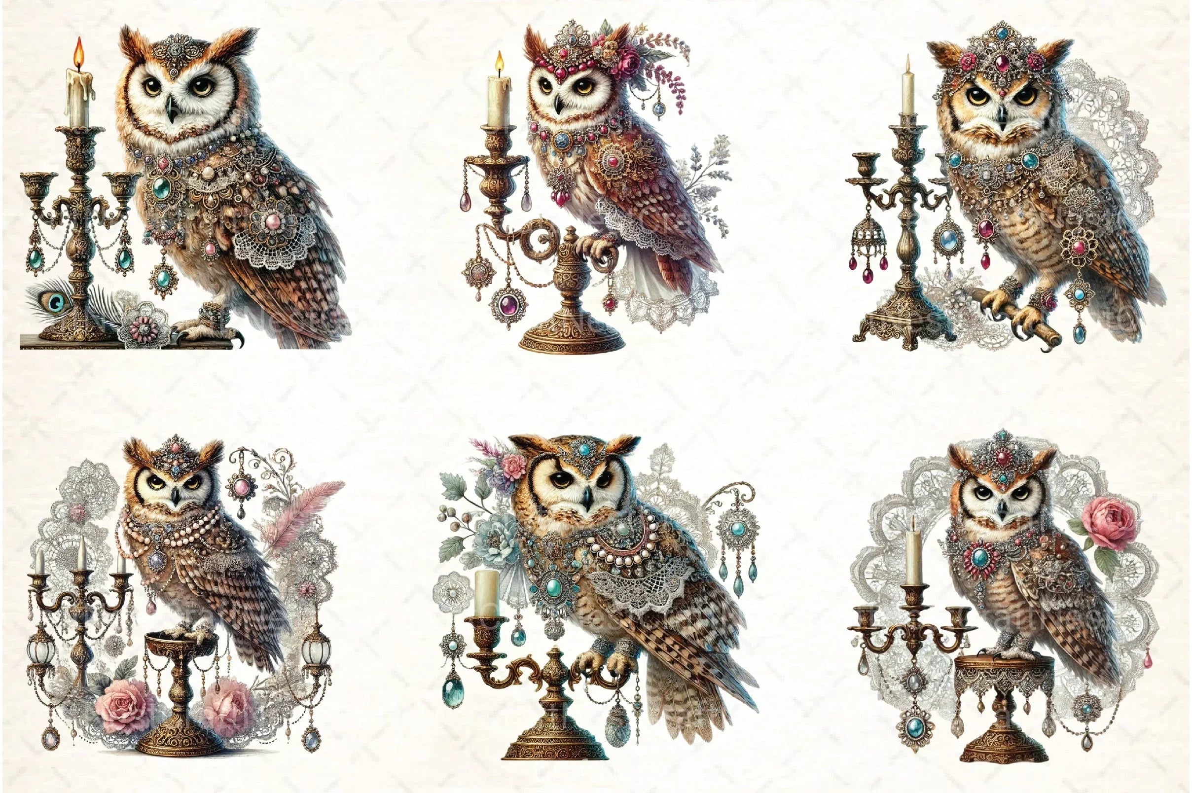 Owls Clipart Bundle 99 - CraftNest - Digital Crafting and Art