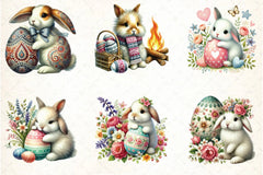 Easter Bunny Egg Clipart Bundle - CraftNest - Digital Crafting and Art