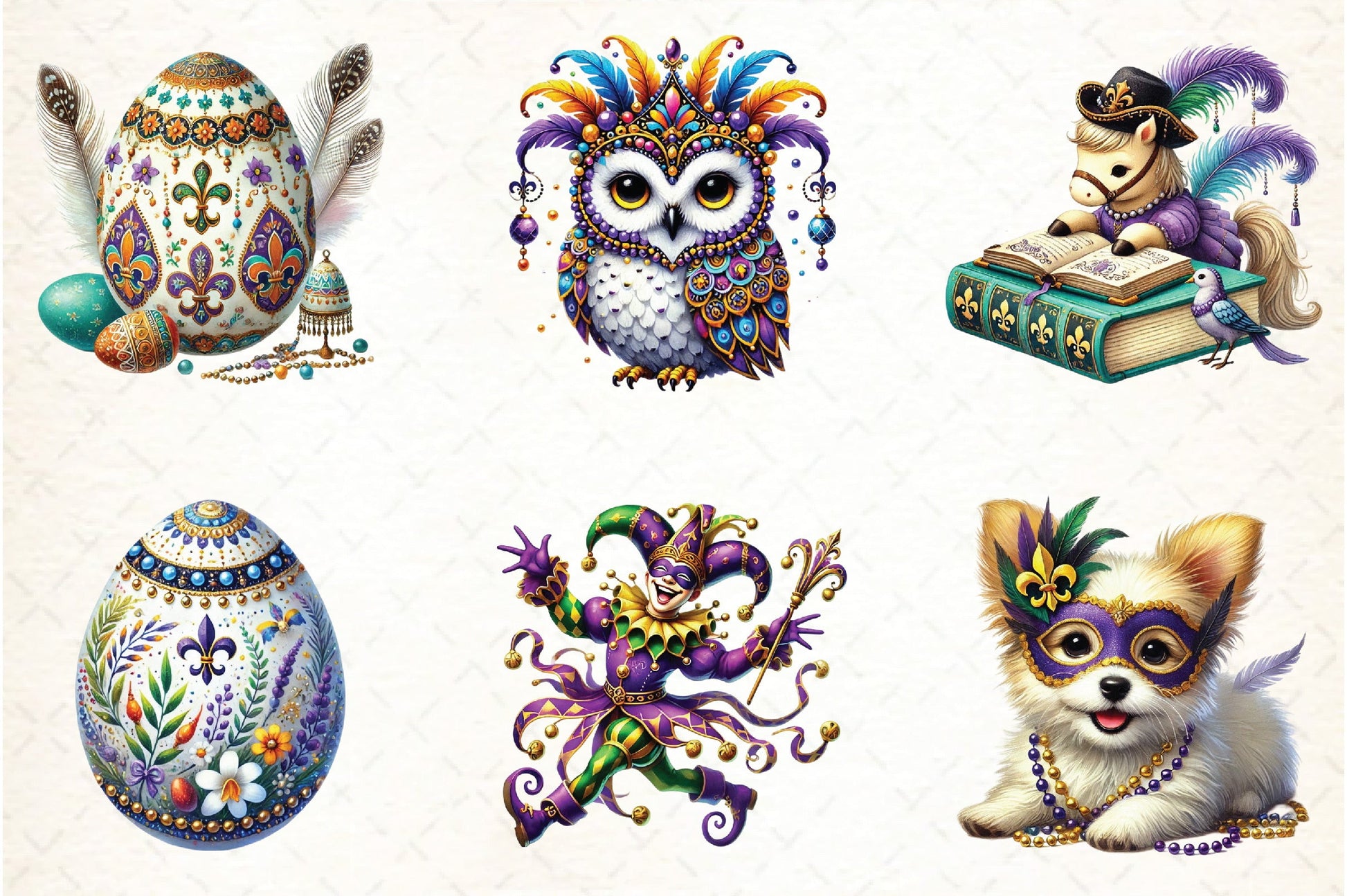 Mardi Gras Clipart Bundle - CraftNest - Digital Crafting and Art