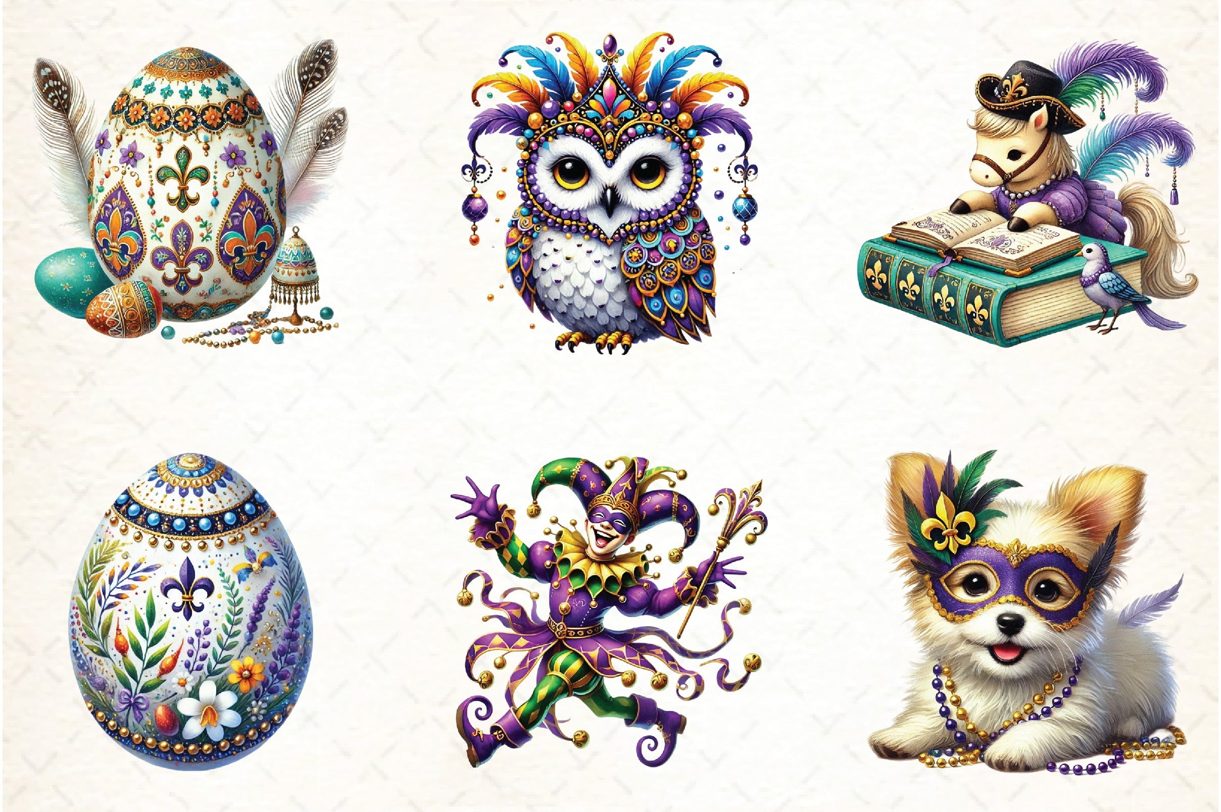 Mardi Gras Clipart Bundle - CraftNest - Digital Crafting and Art