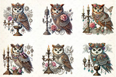 Owls Clipart Bundle - CraftNest - Digital Crafting and Art