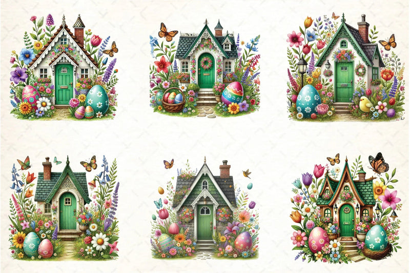 Easter Home Clipart Bundle - CraftNest - Digital Crafting and Art